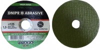Круг отрезной ПРОФИ, 125*1,0*22,23мм, зеленый, DNIPRO ABRASIVE