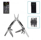 Мультитул 15 в 1 (плоскогубцы, нож, серейторный нож, отвертки, кусачки, открывалка, пила, набор сменных бит), Alloid Pro (MT-16