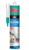 Силикон универсальный 100Е, серый 280мл, Akfix (SA046)