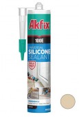 Силикон универсальный 100Е, бежевый 280мл, Akfix (SA048)
