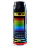 Фарба аерозольна акрилова чорний глянець, універсальна, RAL 9005 400мл, UNIFIX (Арабські Емірати) (951012)