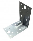 Кутник перфорований 90х90х65мм, посилений (2мм), оцинкований, UF (уп.-20шт)