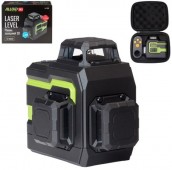 Уровень лазерный 3D, 3 лазерные головки GREEN, +-0.2мм/м, 0-30м,  Li-ion, кейс, Alloid Pro (LL-3397)