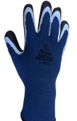 Перчатка зимняя, нитрил. (неполн. покр.) черно-синяя (1уп.-10шт.) Т-950