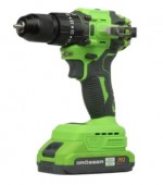 Дрель-шуруповерт 20В аккумуляторный GCD521T , безщеточный двигатель, КМ 52 Нм, 1 АКБ 20В 2а/г, ЗУ, кейс, Grosser