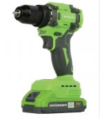 Дрель-шуруповерт 20В аккумуляторный GCD522 , безщеточный двигатель, КМ 52 Нм, 2 АКБ 20В 2а/г, ЗУ, комплект насадок, кейс, Grosse