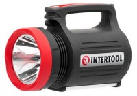 Фонарь ручной 1 LED 5 Вт + 22 SMD, солнечная панель, 2 выносные LED-лампы, зарядка гаджетов, АКБ (5500mAh), INTERTOOL (LB-0105)