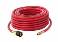 Шланг пневматический гибридный професиональный, до  20Атм, 6*11мм, 10м с латунными быстросъемами, INTERTOOL (PT-1761)