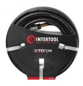 Шланг пневматический резиновый армированный, до  20Атм, 6*13мм, 10м с быстросъемами, INTERTOOL (PT-1720)