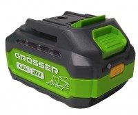 Аккумуляторная батарея 20В, 4А/час, PRO (15C) Li-ion, Grosser