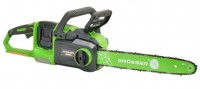 Пила цепная аккумуляторная GCS 160, шина 16"/395мм, цепь 3/8", 57 звеньев, скорость 25м/с, без АКБ и ЗУ, Grosser