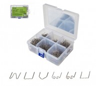 Набор скоб для ремонта и пайки бамперов, пластиковых деталей, для термостеплера,  набор 1200 скоб, Alloid (64528)