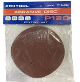 Круг абразивный на липучке,  ф125мм, Р120, Foxtool (FT-24006) (уп.-10шт.)