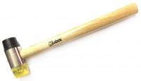 Молоток бляхара 35мм, гумова дерев.рукоятка, гума/пластик, Kubis (02-02-4035)