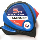 Рулетка с магнитом и фиксатором, 7,5м*25мм, Foxtool (F-51057)