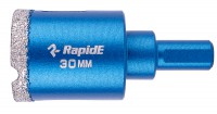 Коронка по граниту и кварцу 30мм (кварц, мрамор, бетон, гранит, керамика), Rapide