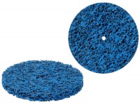 Круг зачистной "коралл" без основы, 100*8, Р46, синий, средний, под дрель, Polistar(19544)